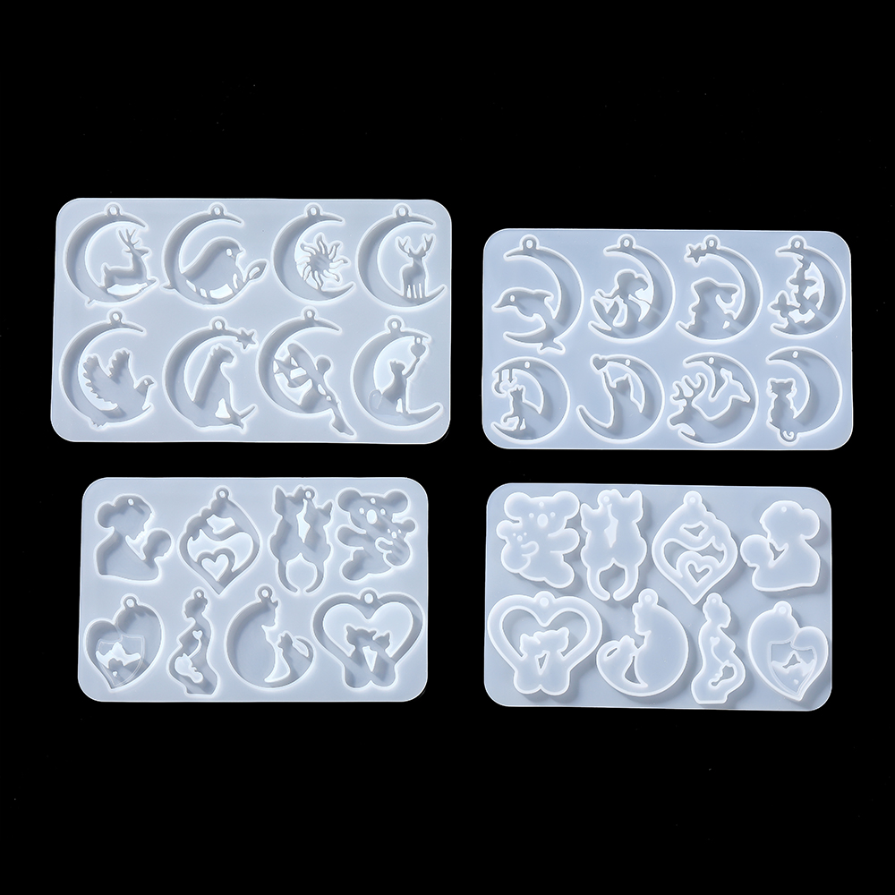 Liontin anting-anting Epoxy Re - Resin Art Alphabet ulasan dan harga