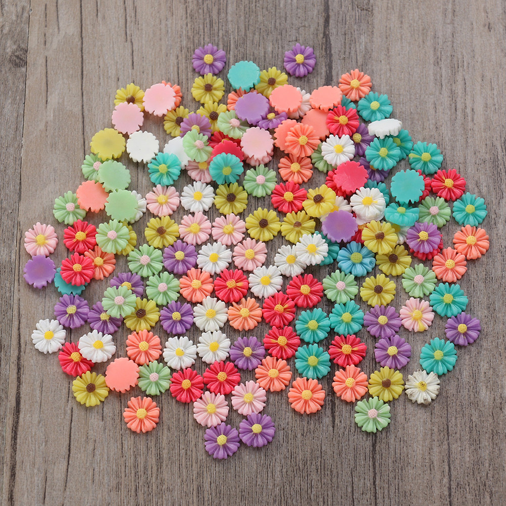 200 buah, ukuran 13 mm, hiasan - Resin Art Of Flowers ulasan dan harga