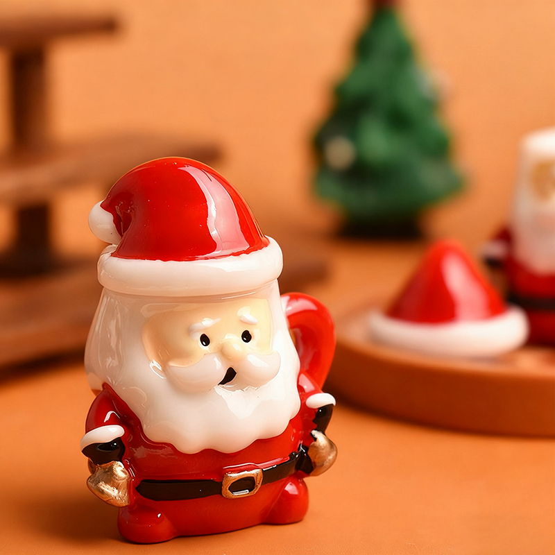 Ornamen Cangkir Teh Mini Santa - Resin Art Materials Wholesale ulasan dan harga