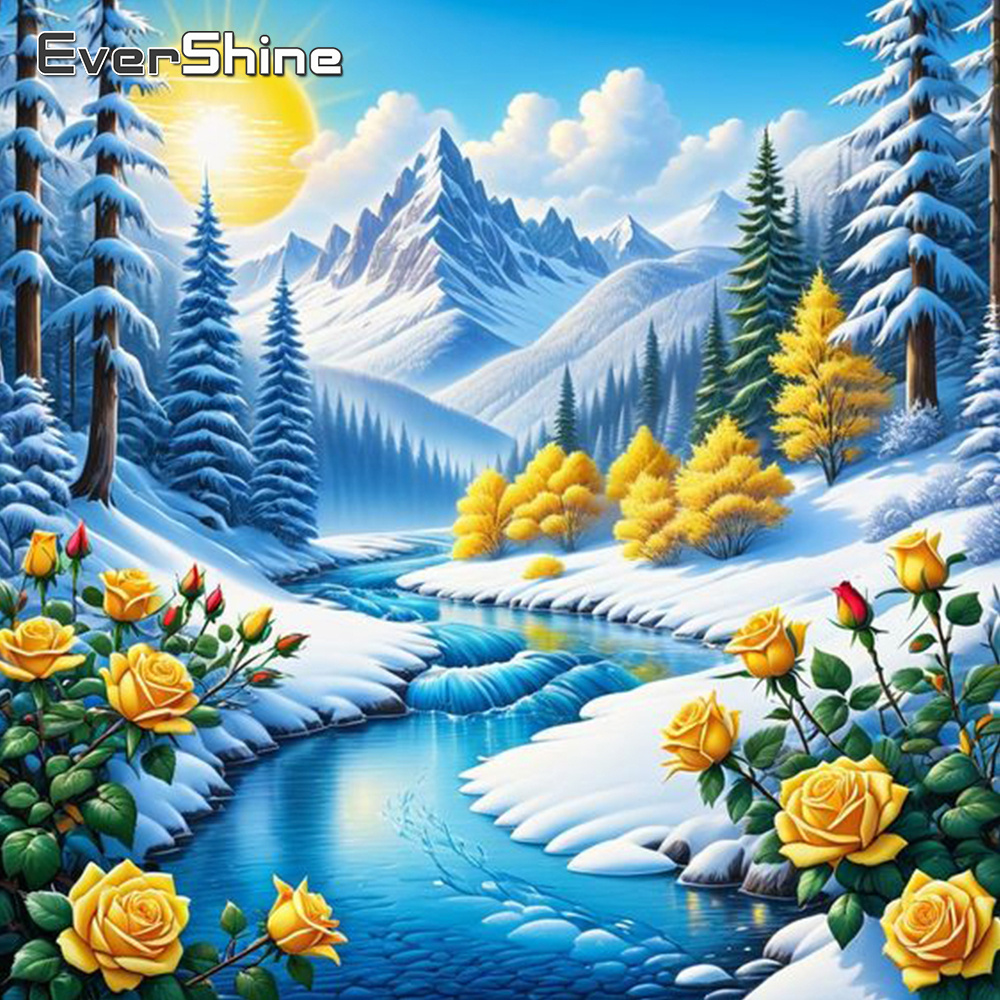 Evershine Sungai lukisan berli - Resin Art Of Flowers ulasan dan harga