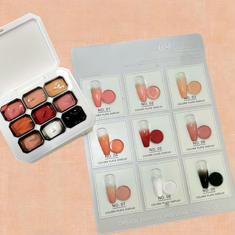 1pc Solid 9-grid Nail Patting  - Resin Art Varnish ulasan dan harga