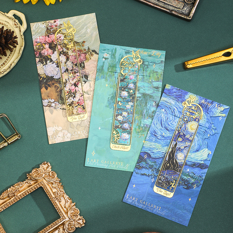 Pembatas Buku Logam Kreatif Ga - Resin Art Bookmark ulasan dan harga