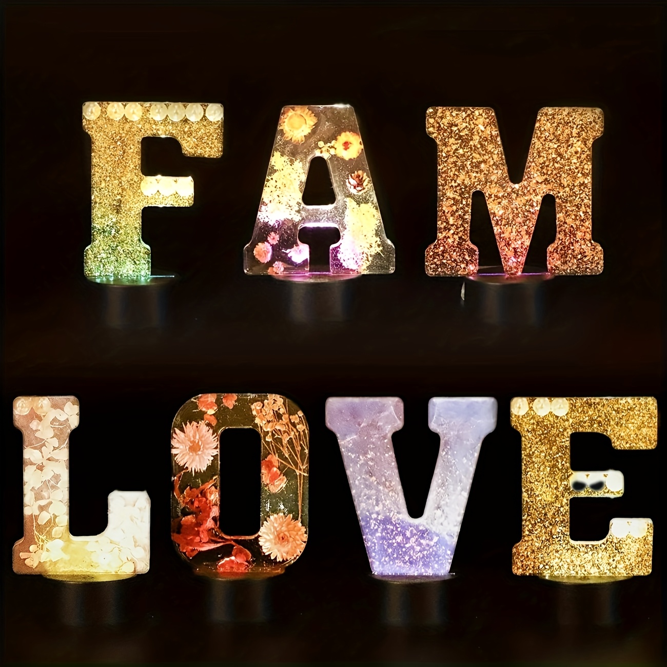 Cetakan Resin Huruf Besar 7-In - Resin Art Letters ulasan dan harga