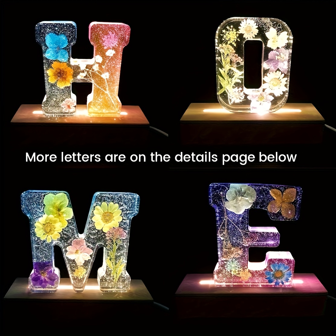 Cetakan Resin Huruf Besar 7-In - Resin Art Letters ulasan dan harga
