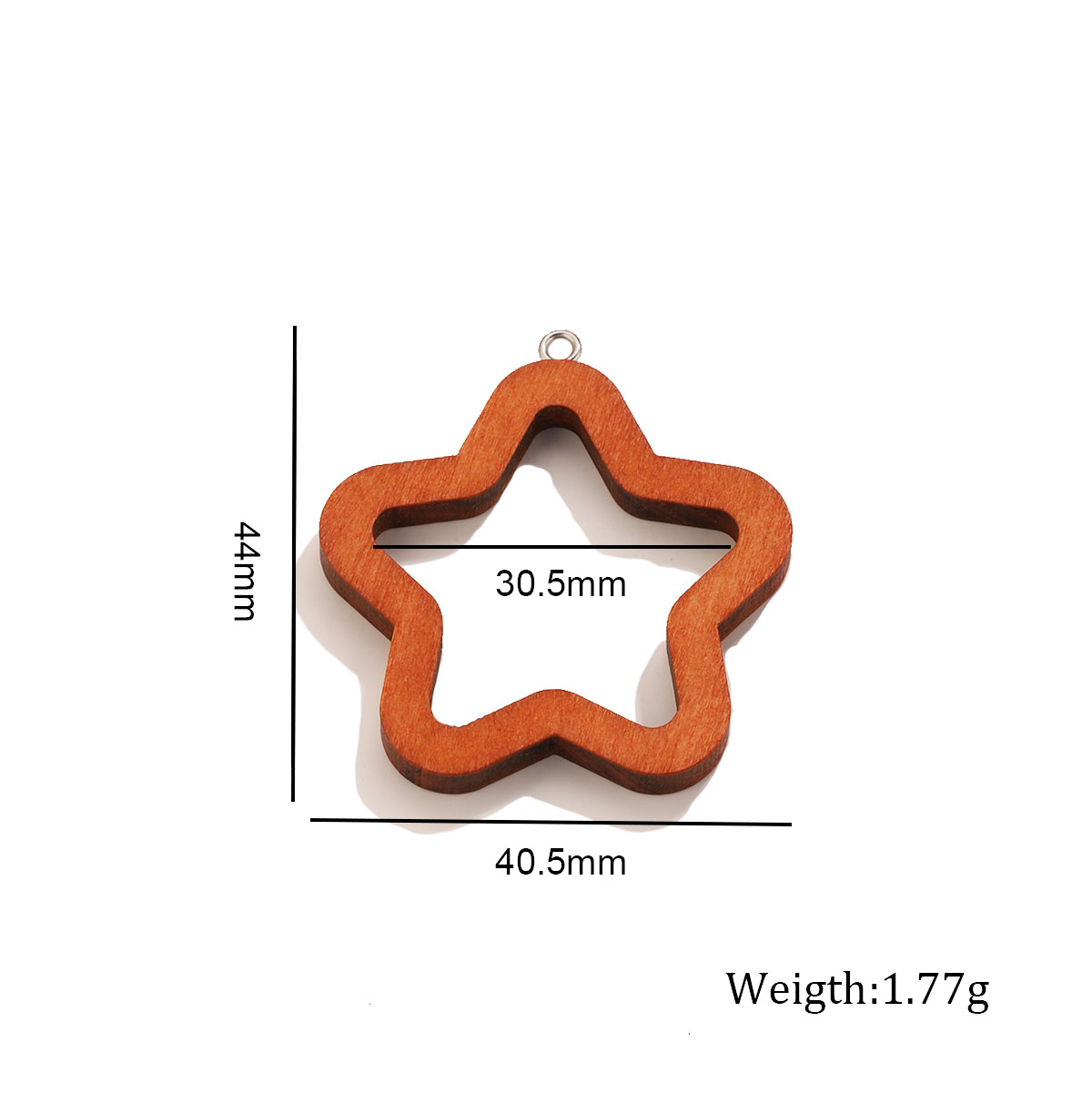 10 Buah Jimat Geometris Kayu S - Resin Art Materials Wholesale ulasan dan harga