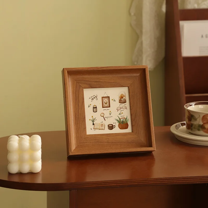 Bingkai Foto Persegi Retro den - Resin Art Stand ulasan dan harga